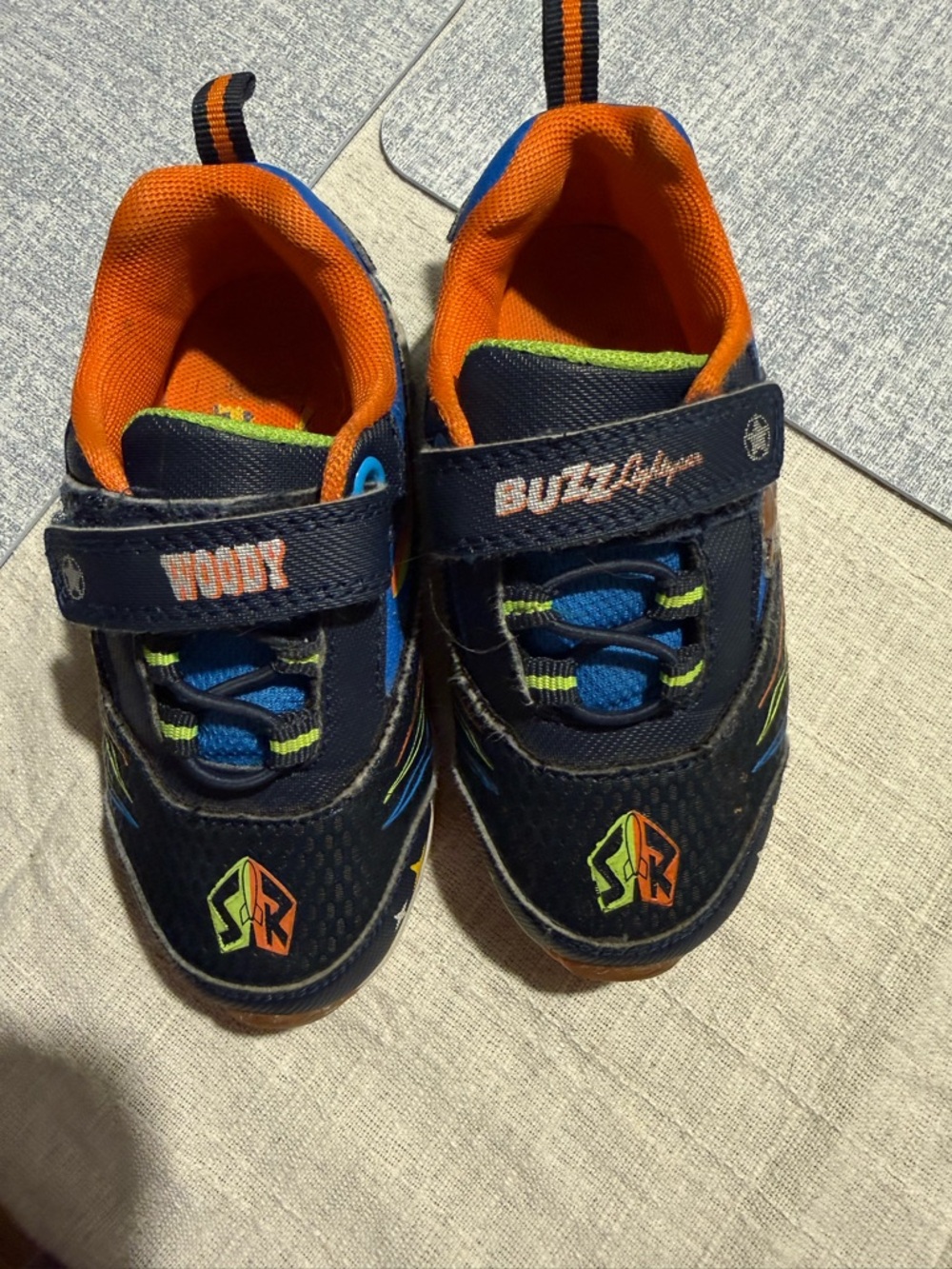 Kids Navy & Orange Toy Story  Shoes